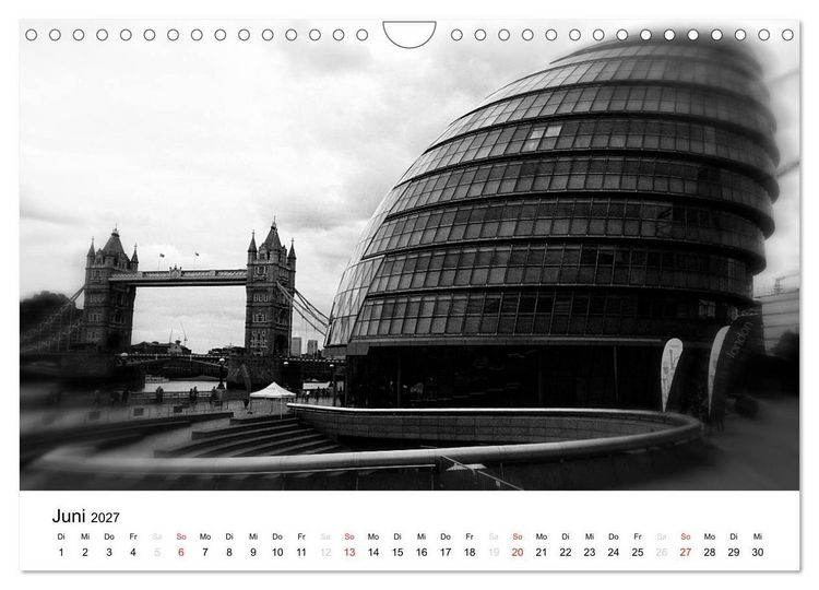 Produktbild: London (Wandkalender 2027 DIN A4 quer), CALVENDO Monatskalender