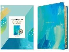 Produktbild: NLT Courage for Life Study Bible for Women, Filament Enabled (Leatherlike, Brushed Aqua Blue, Indexed)