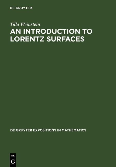 Produktbild: An Introduction to Lorentz Surfaces