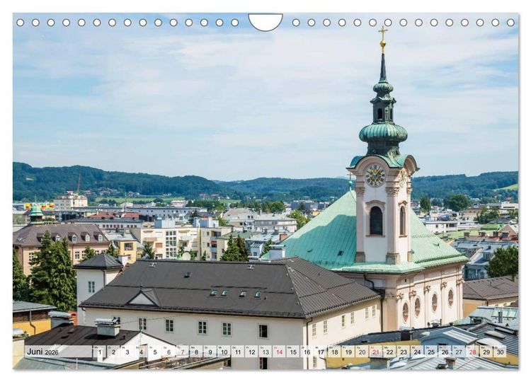 Produktbild: SALZBURG Blicke auf die Mozartstadt (Wandkalender 2026 DIN A4 quer), CALVENDO Monatskalender