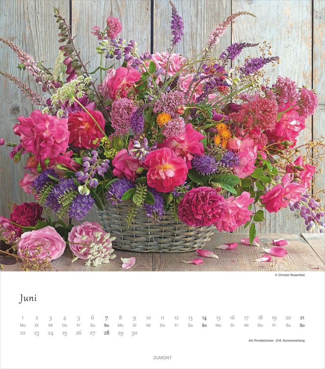 Blumenliebe 2026 - Foto-Kalender - Wand-Kalender - 30x34 - Blumen-Liebe