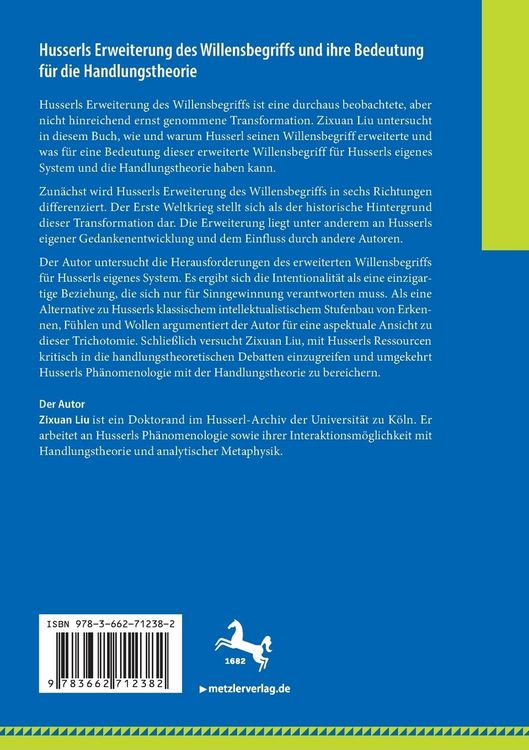 Produktbild: Husserls Erweiterung des Willensbegriffs und ihre Bedeutung f&uuml;r die Handlungstheorie