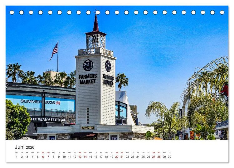Produktbild: Kalifornien Bilder aus Los Angeles (Tischkalender 2026 DIN A5 quer), CALVENDO Monatskalender