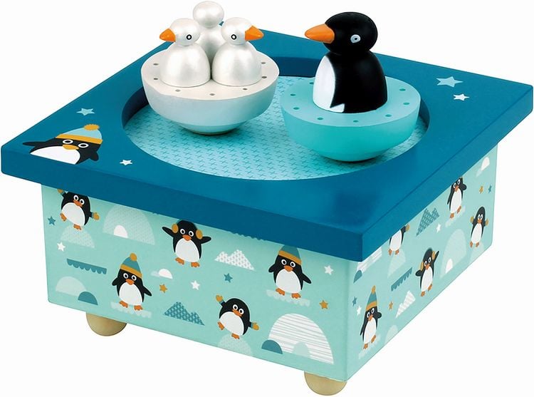Trousselier - Spieluhr mit tanzenden Pinguine, magnetisch