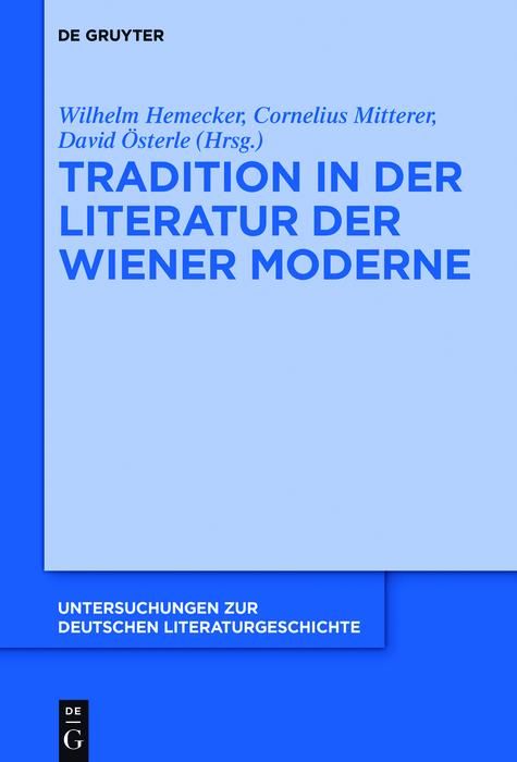 Produktbild: Tradition in der Literatur der Wiener Moderne