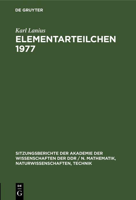 Produktbild: Elementarteilchen 1977