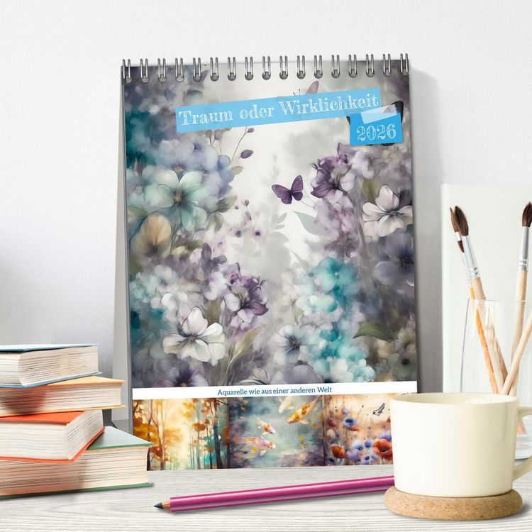 Produktbild: Traum oder Wirklichkeit (Tischkalender 2026 DIN A5 hoch), CALVENDO Monatskalender