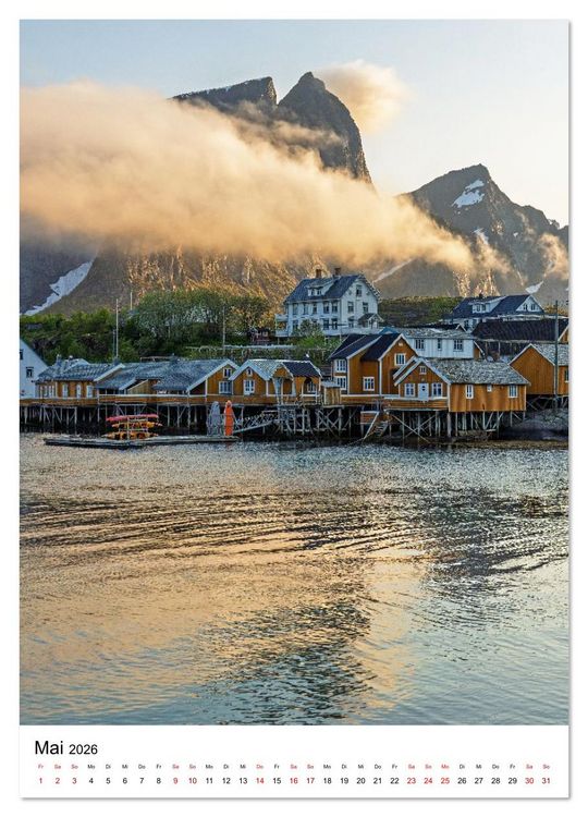 Produktbild: Lofoten - Atemberaubende Landschaften (hochwertiger Premium Wandkalender 2026 DIN A2 hoch), Kunstdruck in Hochglanz