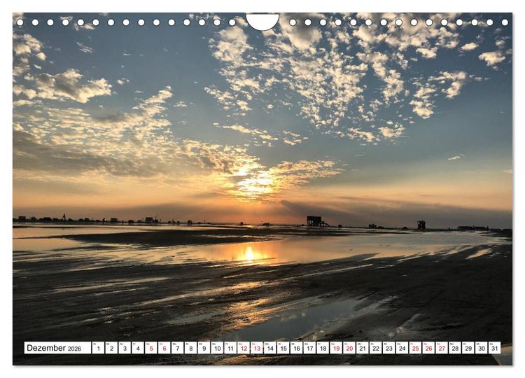 Produktbild: Impressionen aus Sankt Peter-Ording (Wandkalender 2026 DIN A4 quer), CALVENDO Monatskalender