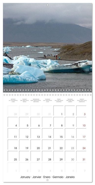 Produktbild: COLOURS OF ICELAND (Wall Calendar 2027 12 &times; 12 Inch) CALVENDO 12 Month Wall Calendar
