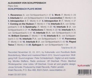 Produktbild: Schlippenbach Plays Monk