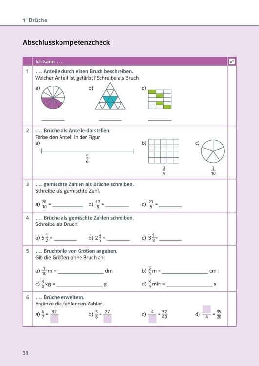 Produktbild: Klett Ich kann Mathe - Br&uuml;che und Dezimalzahlen 5./6. Klasse