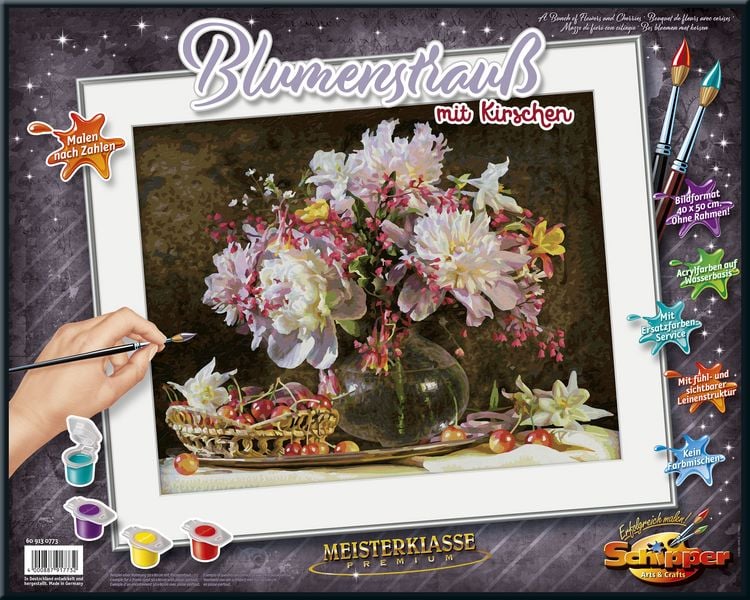 Produktbild: Schipper Malen nach Zahlen - Blumenstrau&szlig; mit Kirschen