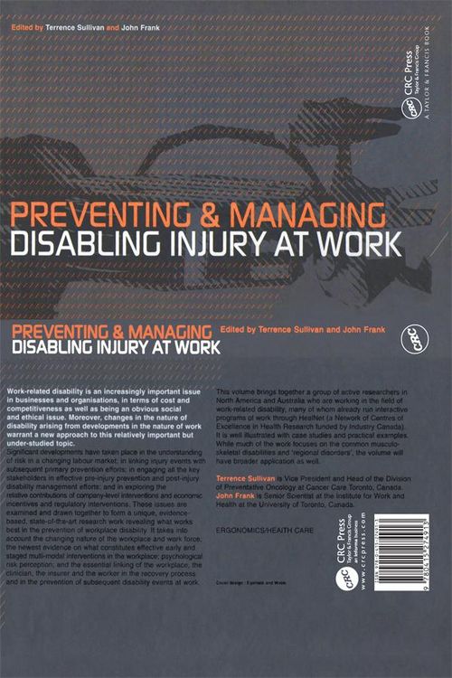 Produktbild: Preventing and Managing Disabling Injury at Work