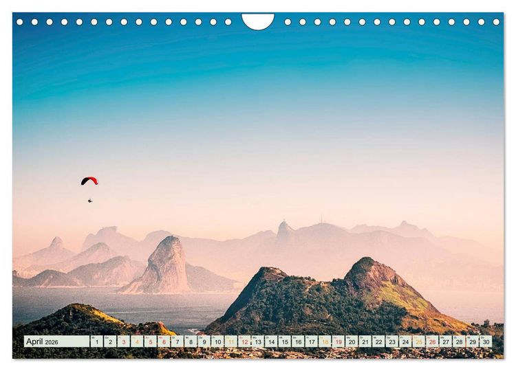 Produktbild: Paragliding - Mut zum Abenteuer (Wandkalender 2026 DIN A4 quer), CALVENDO Monatskalender