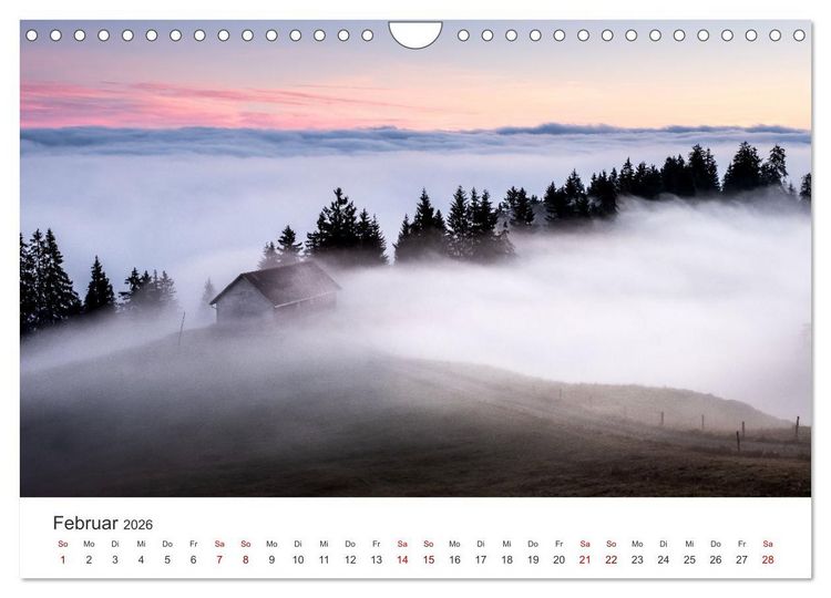 Produktbild: Schweiz - Faszination Natur (Wandkalender 2026 DIN A4 quer), CALVENDO Monatskalender