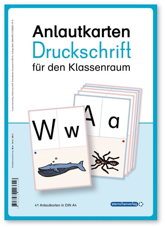Produktbild: Anlautkarten f&uuml;r den Klassenraum - Druckschrift