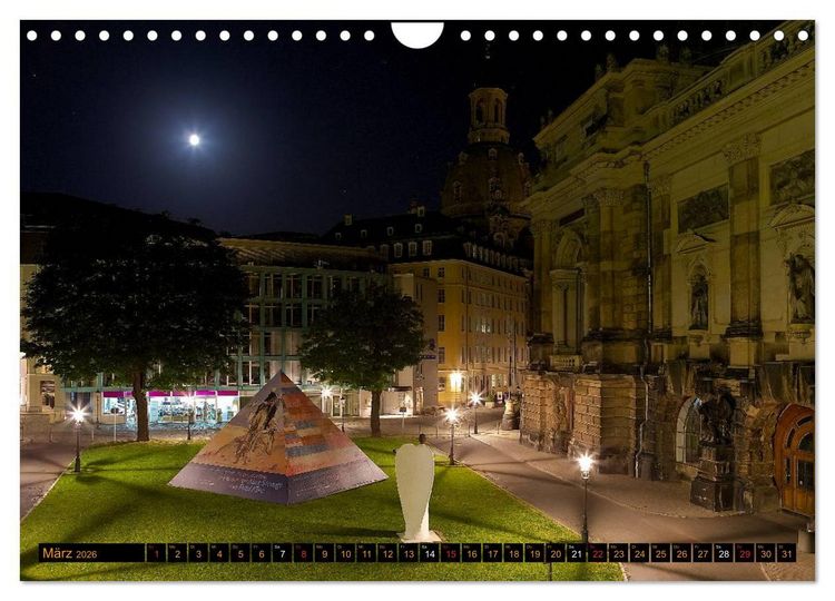 Produktbild: Eine Nacht in Dresden (Wandkalender 2026 DIN A4 quer), CALVENDO Monatskalender