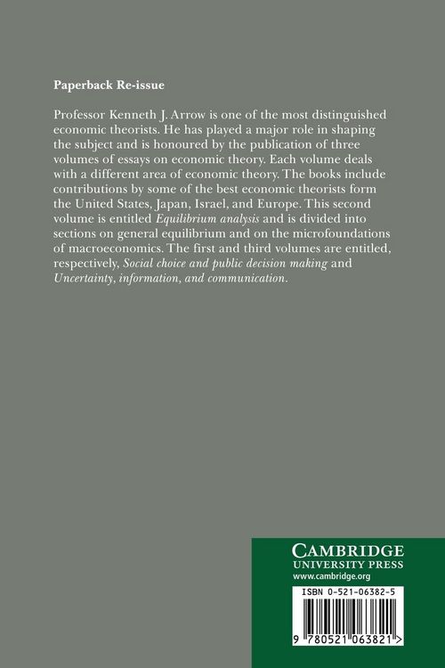 Produktbild: Essays in Honor of Kenneth J. Arrow