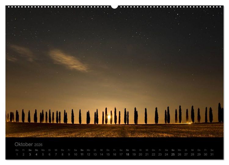 Produktbild: &ndash; Magie des Lichtes &ndash; TOSKANA (hochwertiger Premium Wandkalender 2026 DIN A2 quer), Kunstdruck in Hochglanz