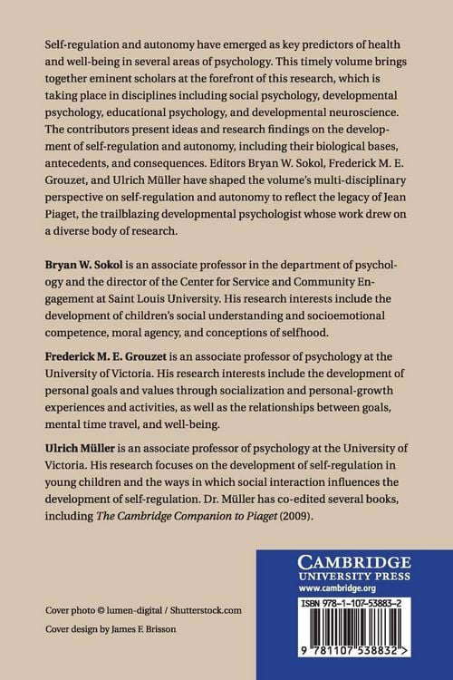 Produktbild: Self-Regulation and Autonomy
