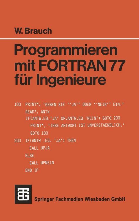 Produktbild: Programmieren mit FORTRAN 77 f&uuml;r Ingenieure