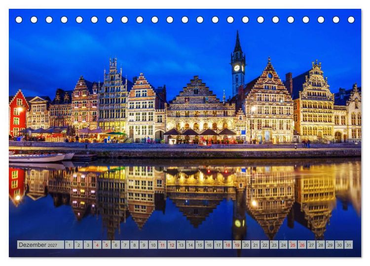 Produktbild: Gent - die geschichtstr&auml;chtige Perle in Flandern (Tischkalender 2027 DIN A5 quer), CALVENDO Monatskalender