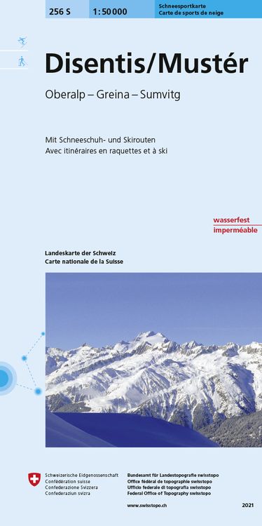 Produktbild: Swisstopo 1 : 50 000 Disentis Must&eacute;r Ski