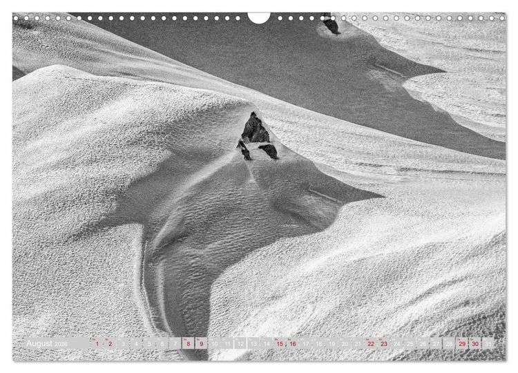 Produktbild: Arlberg black and white (Wandkalender 2026 DIN A3 quer), CALVENDO Monatskalender