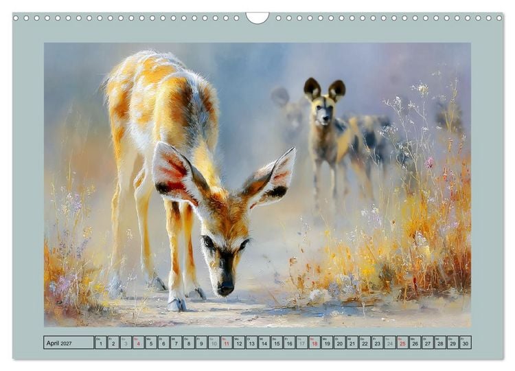 Produktbild: Wildhunde. Afrikas erfolgreiche J&auml;ger (Wandkalender 2027 DIN A3 quer), CALVENDO Monatskalender
