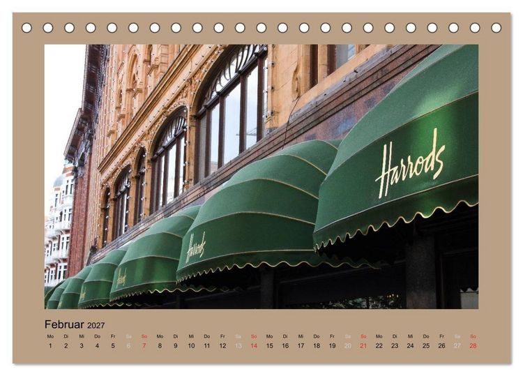 Produktbild: London (Tischkalender 2027 DIN A5 quer), CALVENDO Monatskalender