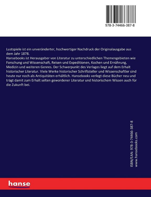 Produktbild: Lustspiele