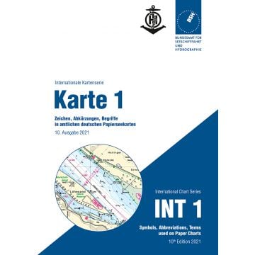 Produktbild: Karte 1 - Zeichen, Abk&uuml;rzungen, Begriffe in amtlichen deutschen Seekarten (Internationale Kartenserie)