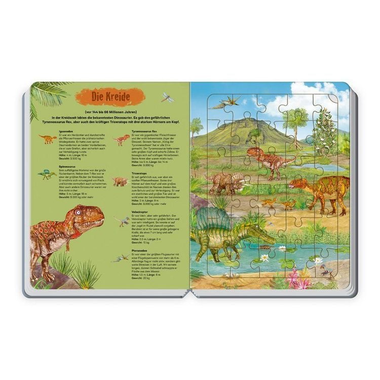 Produktbild: TR&Ouml;TSCH - Pappenbuch Puzzlebuch Dinosaurier| Ab 3 Jahren