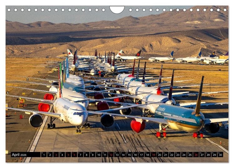Produktbild: Airliner 2026 (Wandkalender 2026 DIN A4 quer), CALVENDO Monatskalender