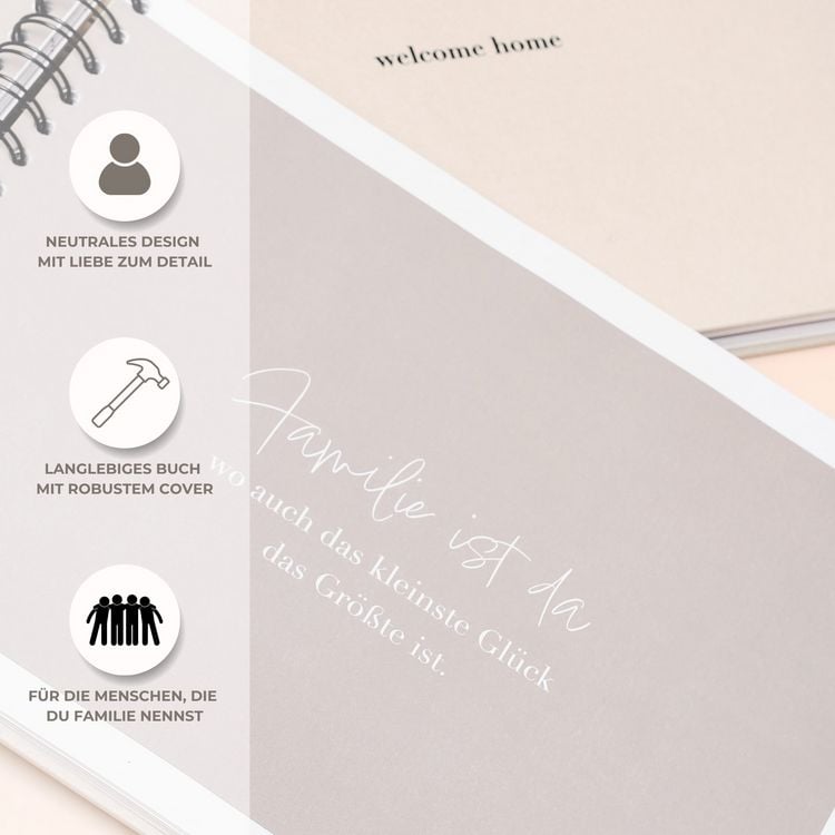 Produktbild: "welcome home" Familienbuch - 40 Mitglieder
