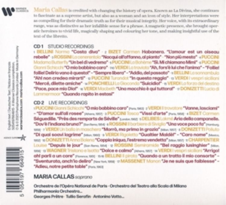 Produktbild: La Divina-Maria Callas(Best of 2CD)