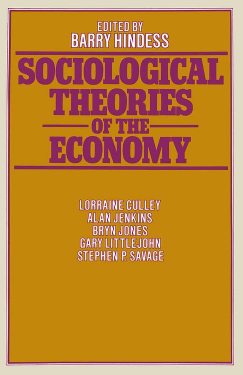 Produktbild: Sociological Theories of the Economy