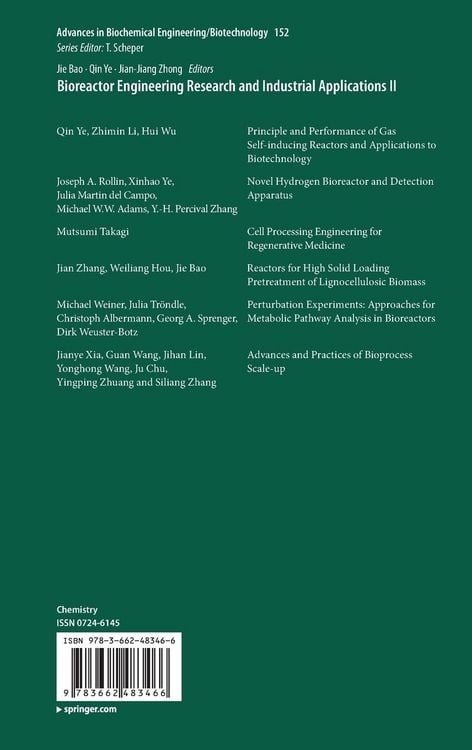 Produktbild: Bioreactor Engineering Research and Industrial Applications II