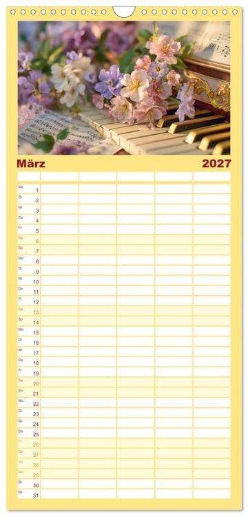 Produktbild: Familienplaner 2027 - Klang der Ewigkeit mit 5 Spalten (Wandkalender, 21 x 45 cm) CALVENDO