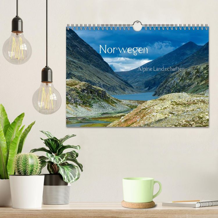 Produktbild: Norwegen - Alpine Landschaften (Wandkalender 2026 DIN A4 quer), CALVENDO Monatskalender