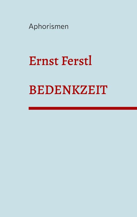 Produktbild: Bedenkzeit