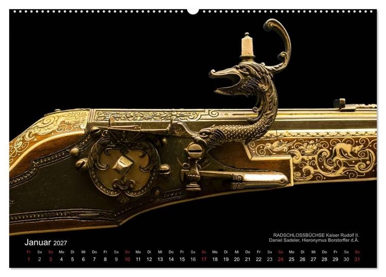 Produktbild: Historische R&uuml;stungen und Waffen (hochwertiger Premium Wandkalender 2027 DIN A2 quer), Kunstdruck in Hochglanz