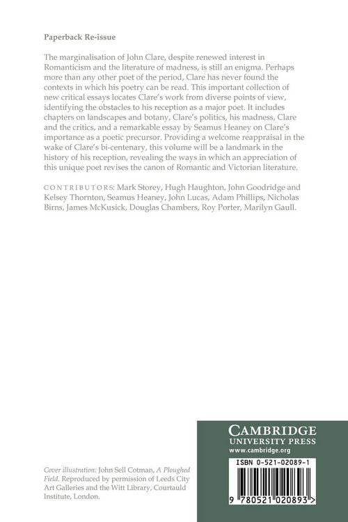 Produktbild: John Clare in Context