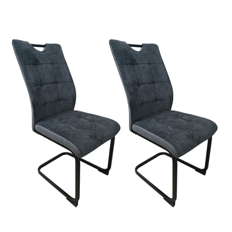 Produktbild: HTI-Living Stuhl Mateo grau 2er Polyester Stuhl Mateo grau 2er Polyester