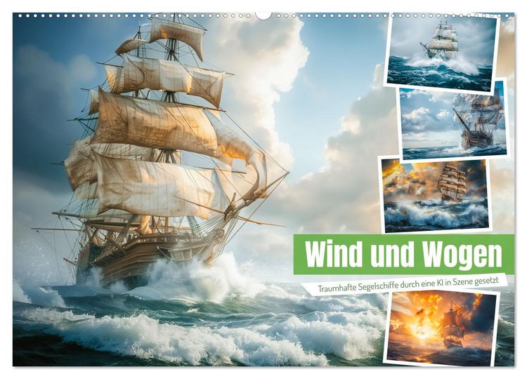 Produktbild: Wind und Wogen (Wandkalender 2026 DIN A2 quer), CALVENDO Monatskalender
