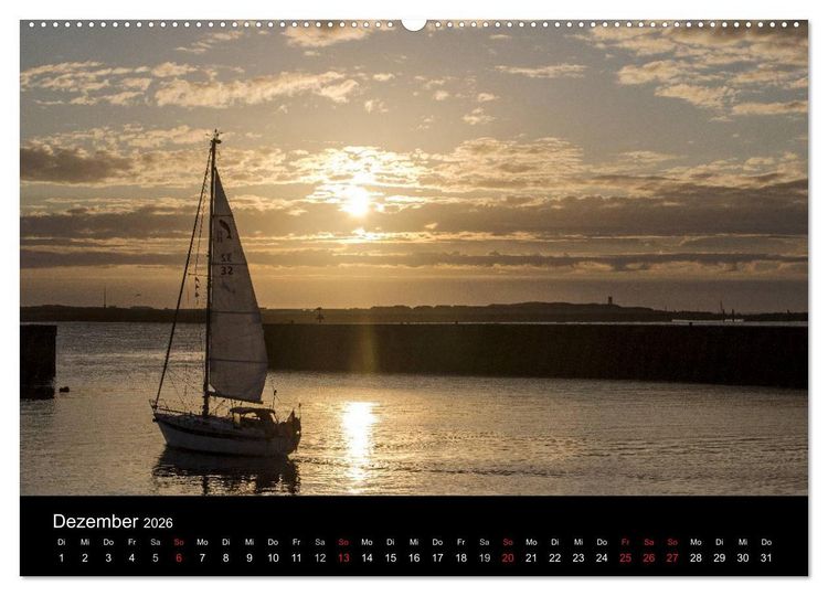 Produktbild: Helgoland - idyllische Nordseeinsel (hochwertiger Premium Wandkalender 2026 DIN A2 quer), Kunstdruck in Hochglanz