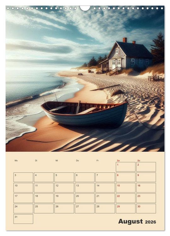 Produktbild: Fiktive Momente am Meer (Wandkalender 2026 DIN A3 hoch), CALVENDO Monatskalender