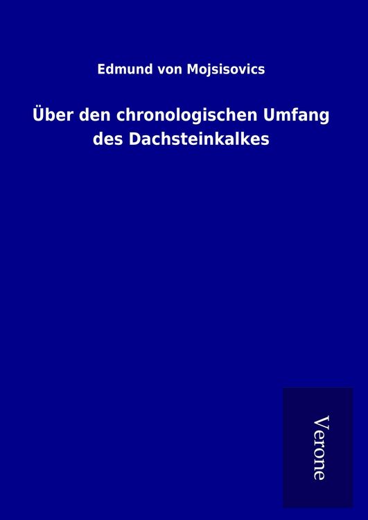 Produktbild: &Uuml;ber den chronologischen Umfang des Dachsteinkalkes