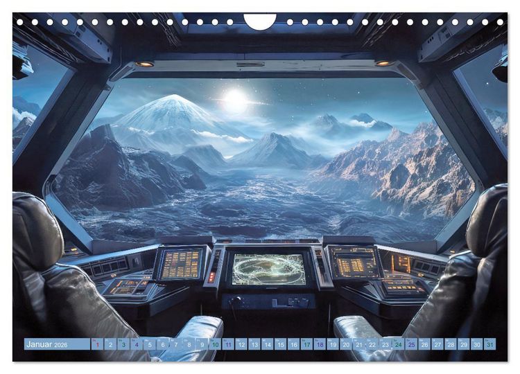 Produktbild: Raumschiff-Abenteuer (Wandkalender 2026 DIN A4 quer), CALVENDO Monatskalender